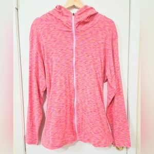Columbia Pink Space-Dyed Full-Zip Hoodie